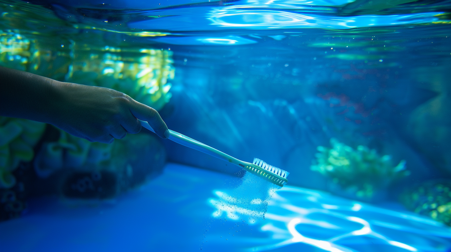 Best practices for cleaning underwater pool lights