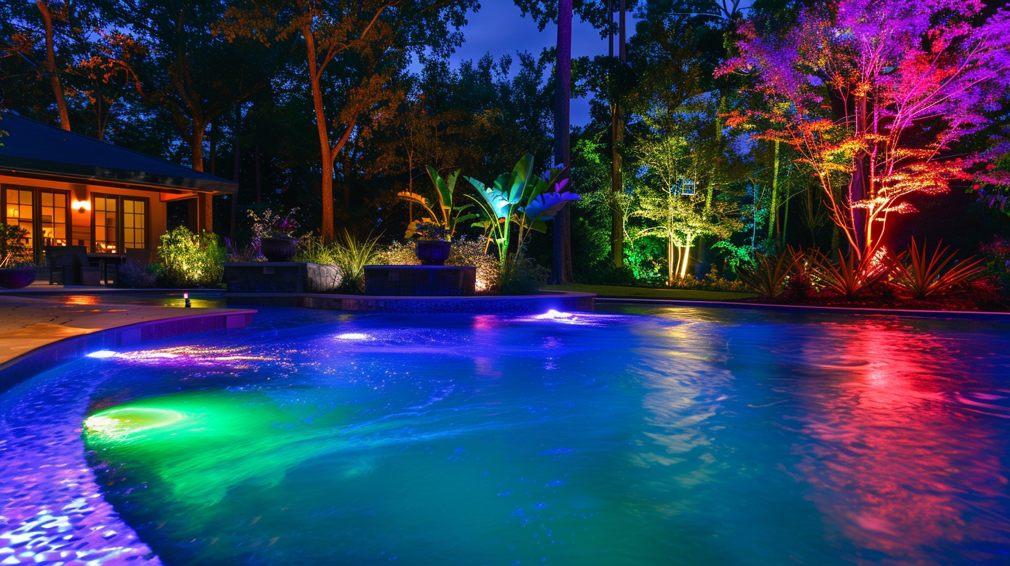 High-efficiency underwater pool lights