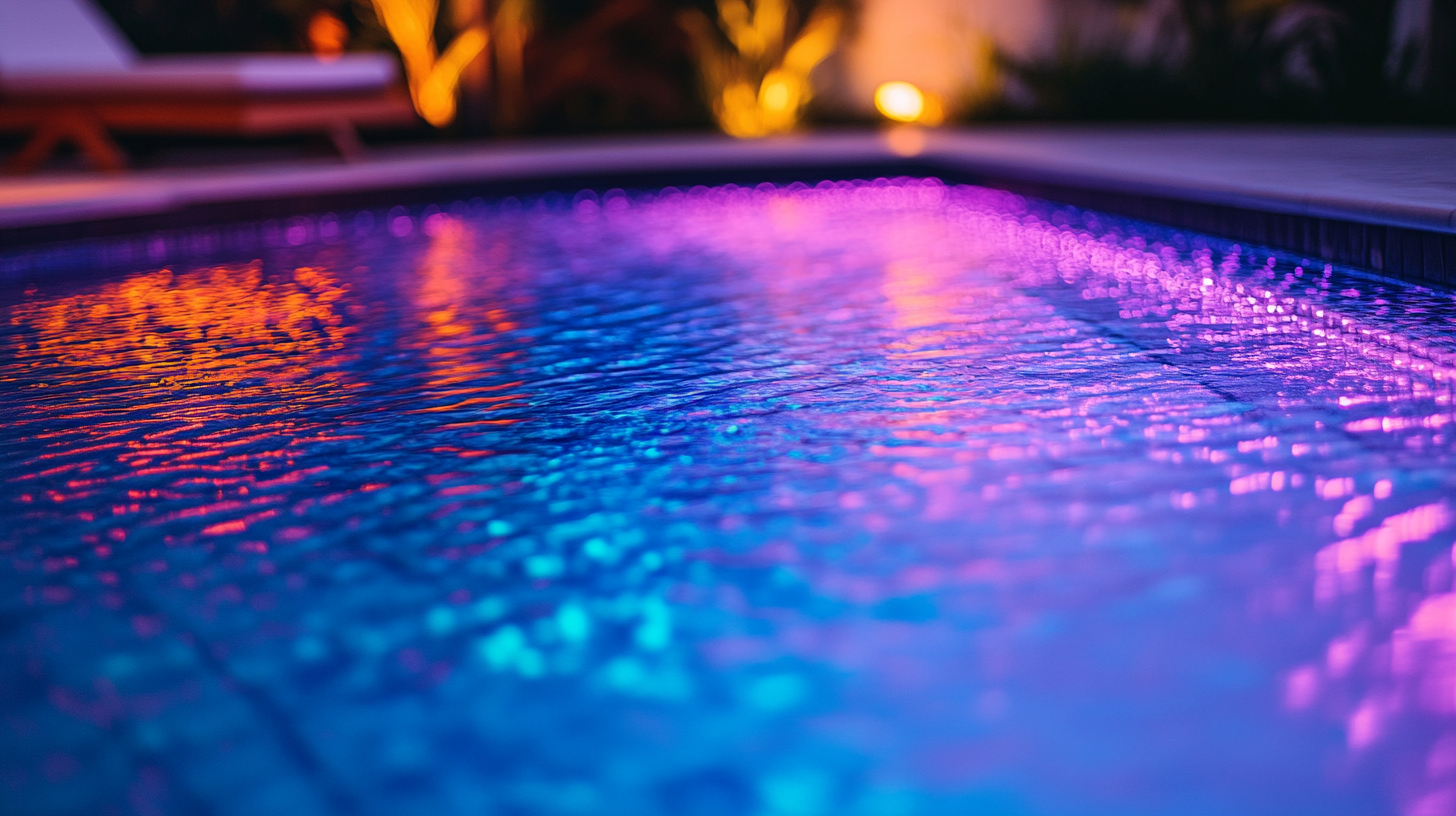 Underwater pool lights for above-ground pools