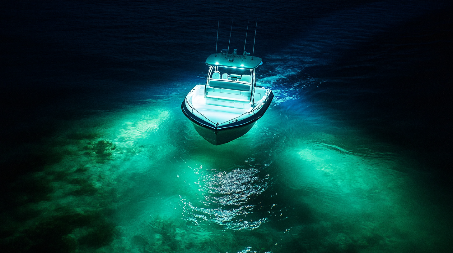 Best underwater boat lights for clear vs. murky water conditions