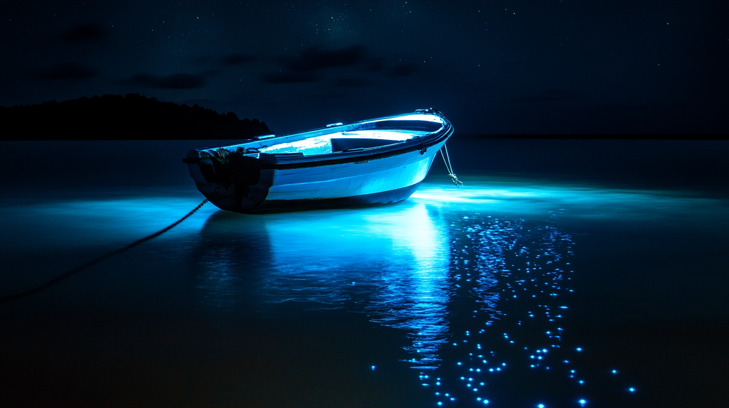 Benefits of using underwater boat lights during anchoring