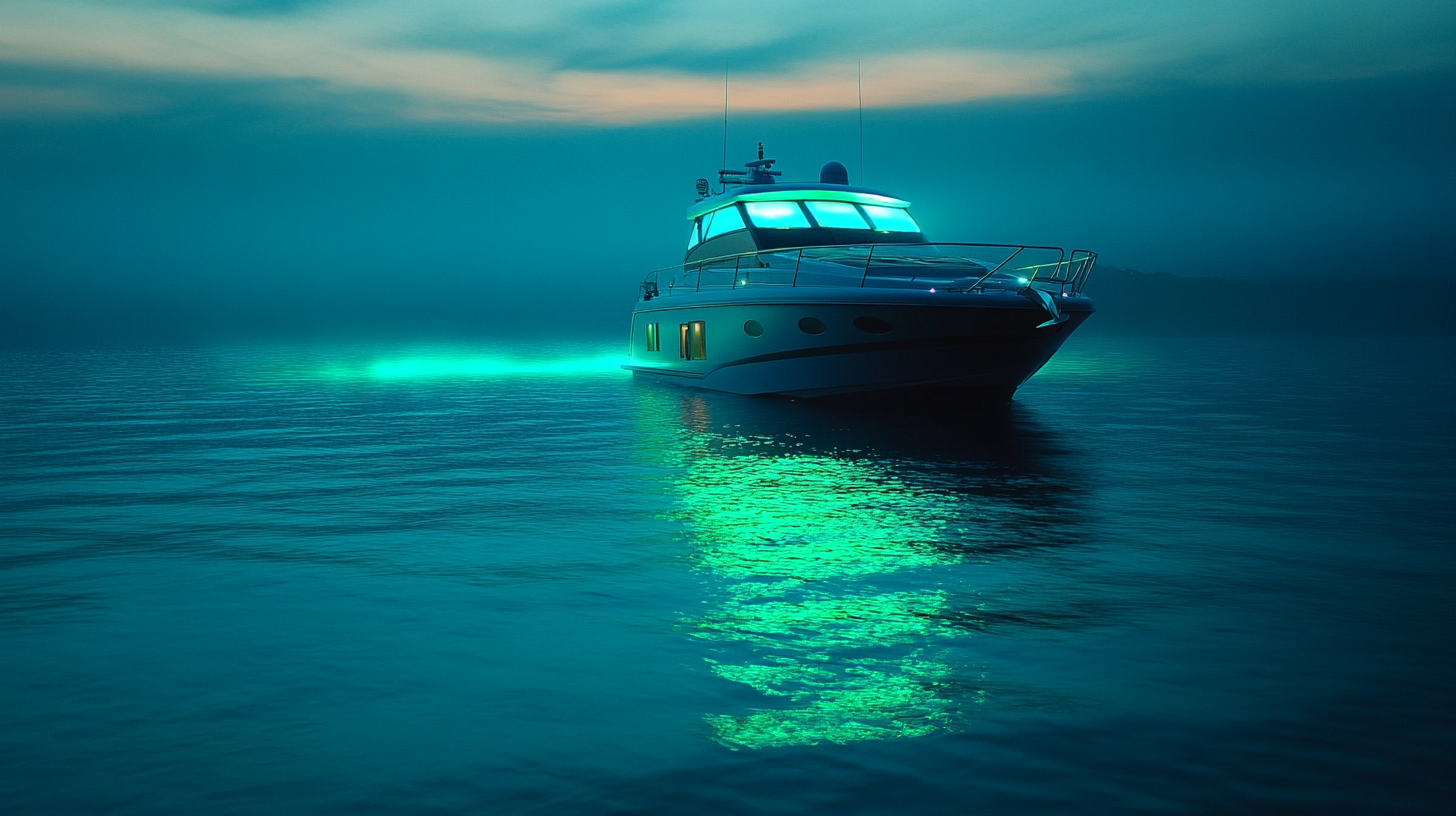 Choosing the right color for underwater boat lights