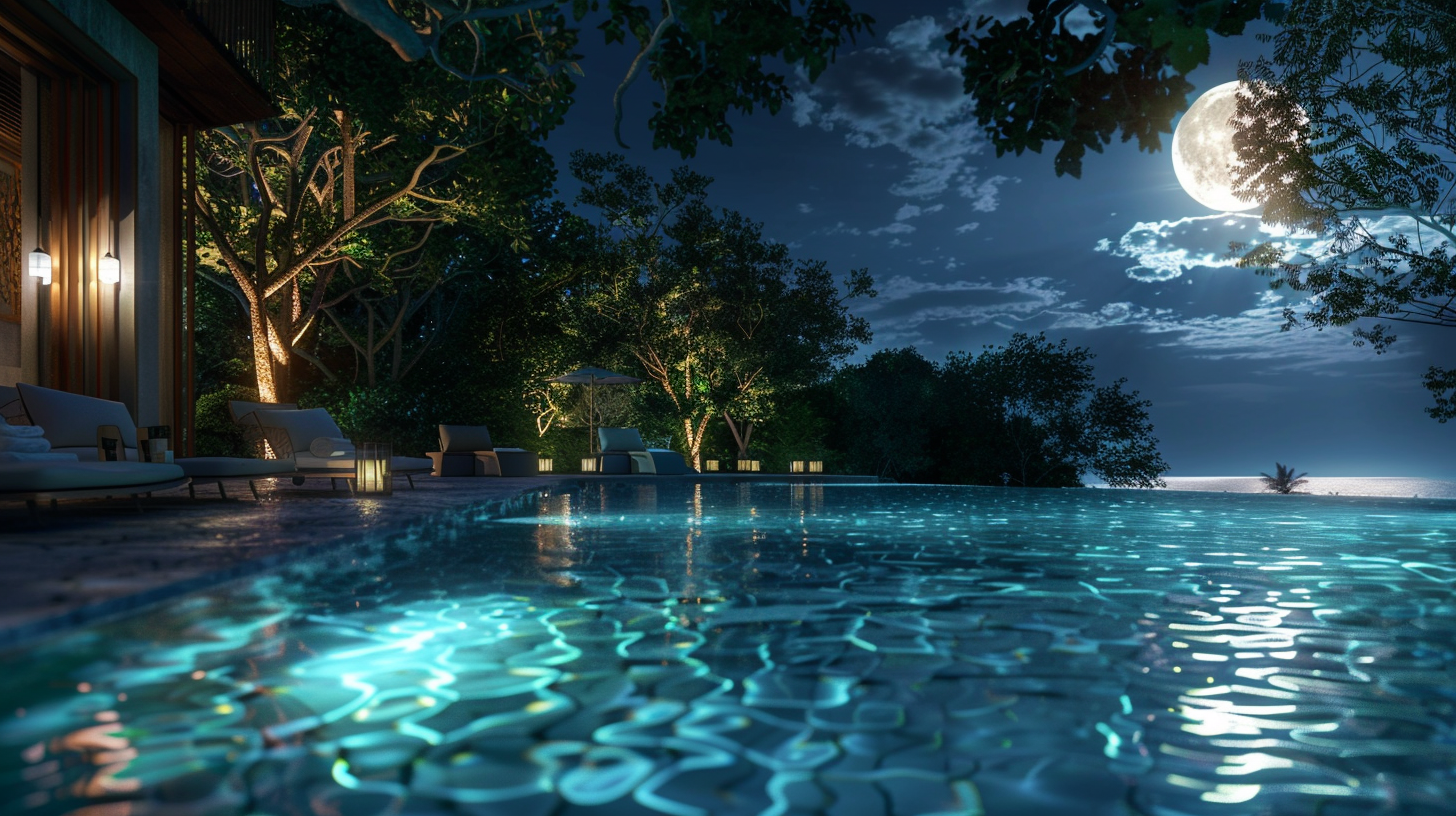 Dimmable underwater pool lights for versatile lighting