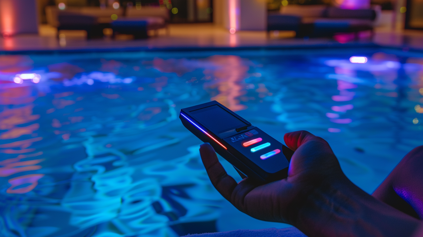 Wireless control options for underwater pool lights