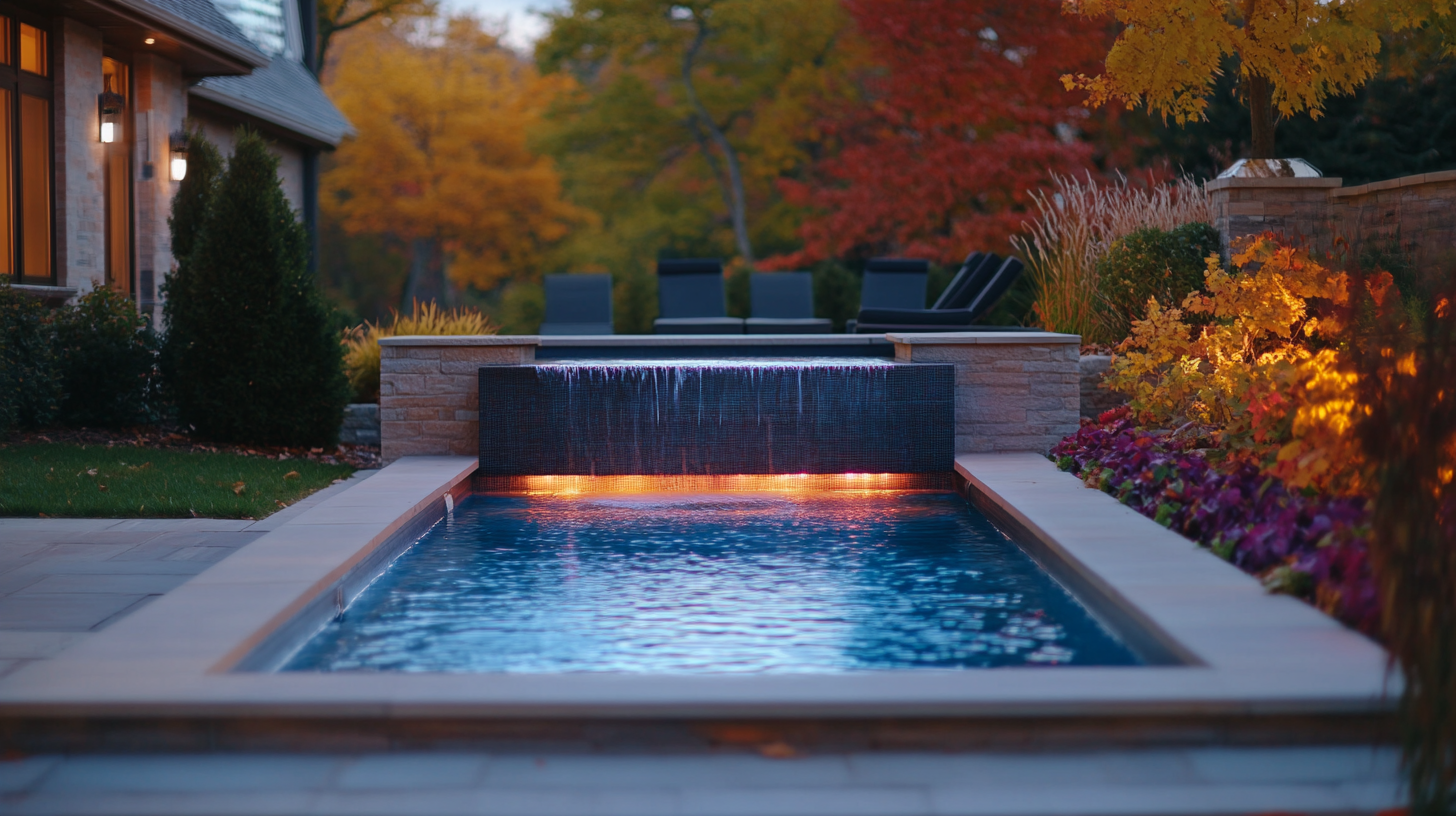 Adjusting underwater pool lights for seasonal changes