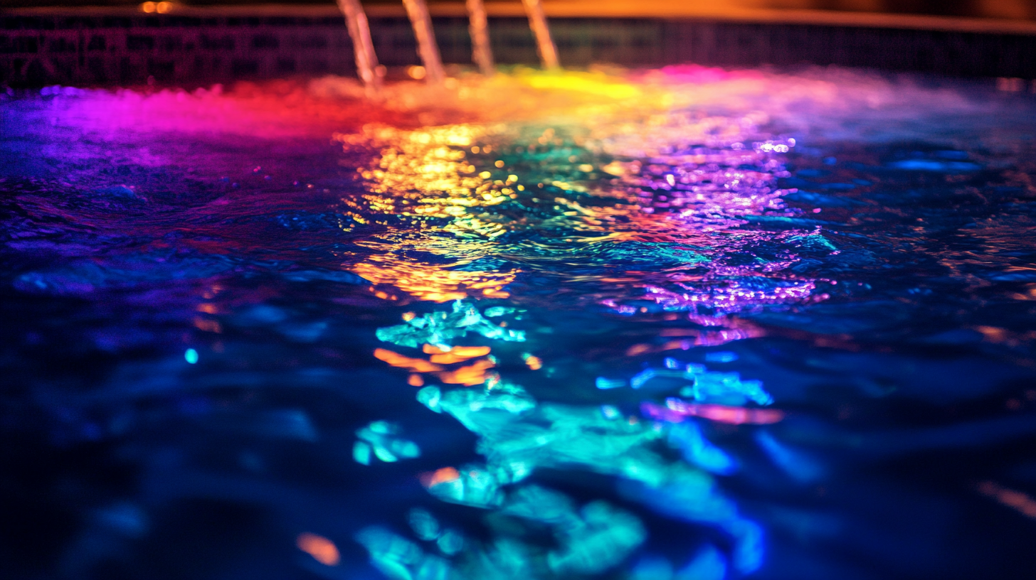 Battery-operated underwater pool lights