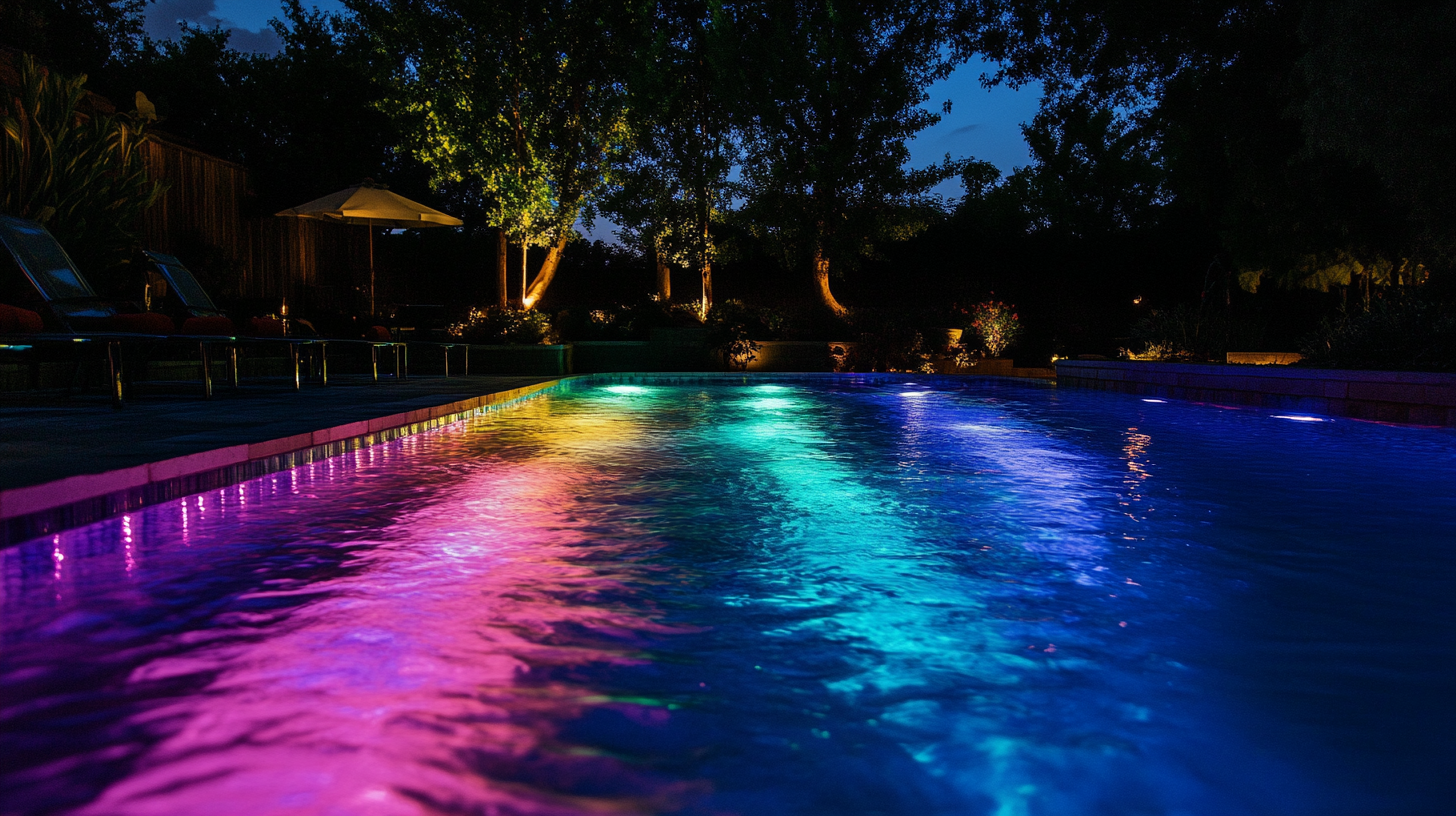 How to sync underwater pool lights with music