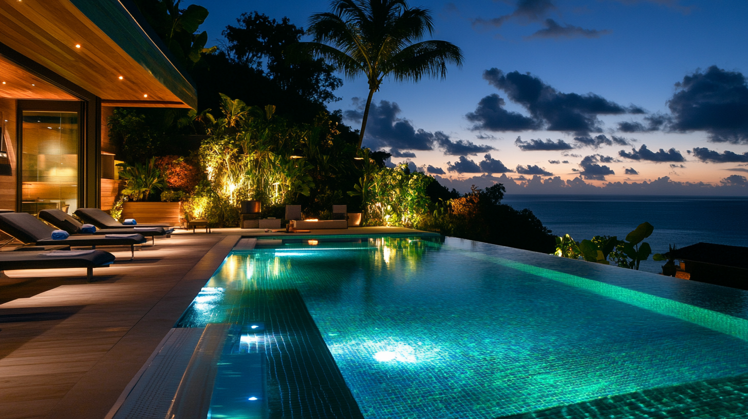 Solar-powered underwater pool lights