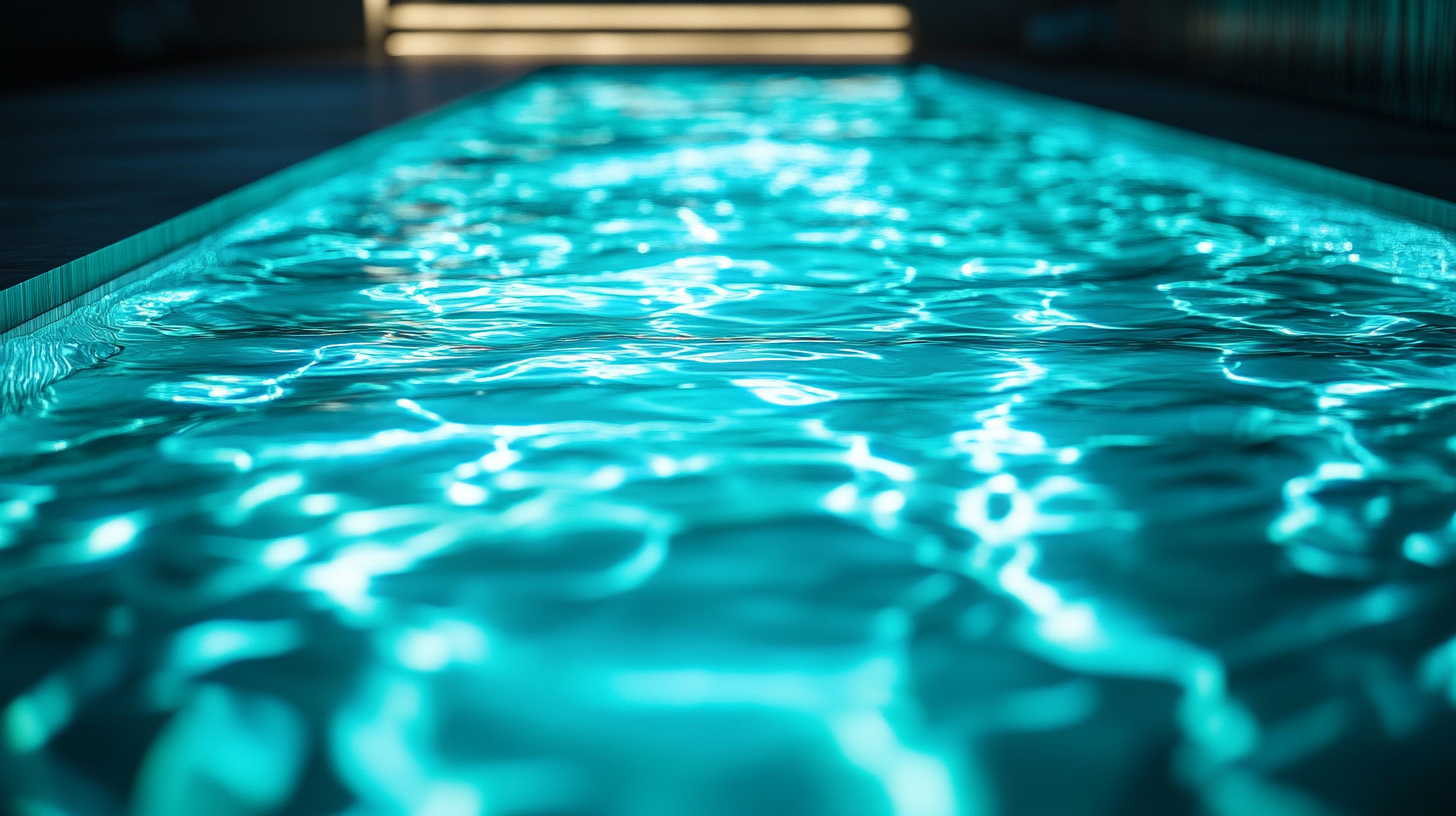 Underwater pool lights as part of a home security system