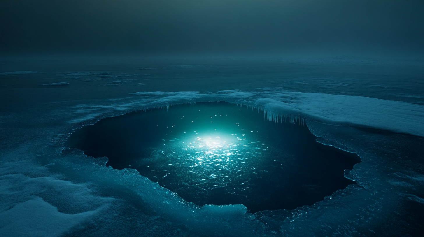 Are underwater boat lights effective for ice fishing?