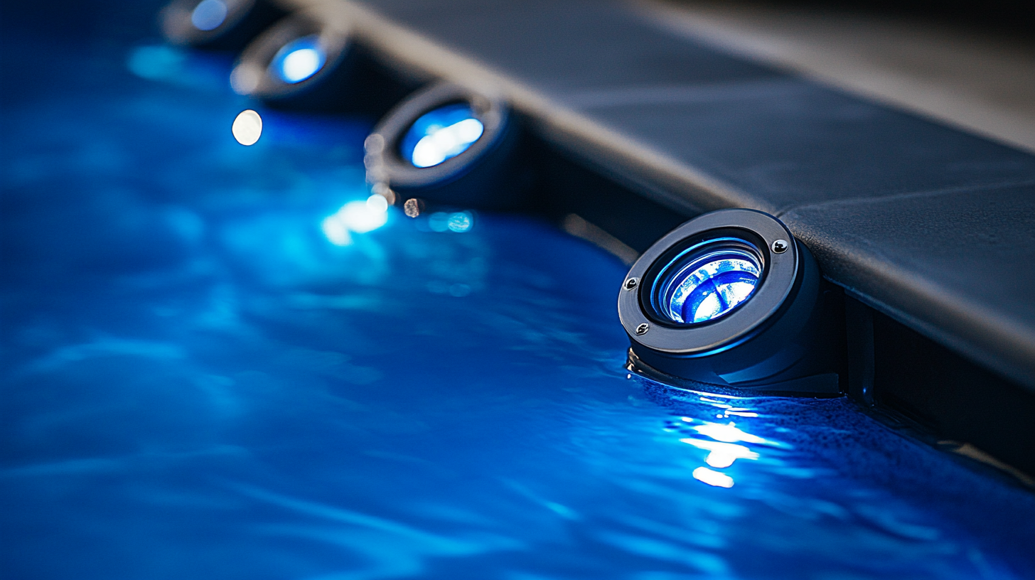 Top accessories for underwater pool lights